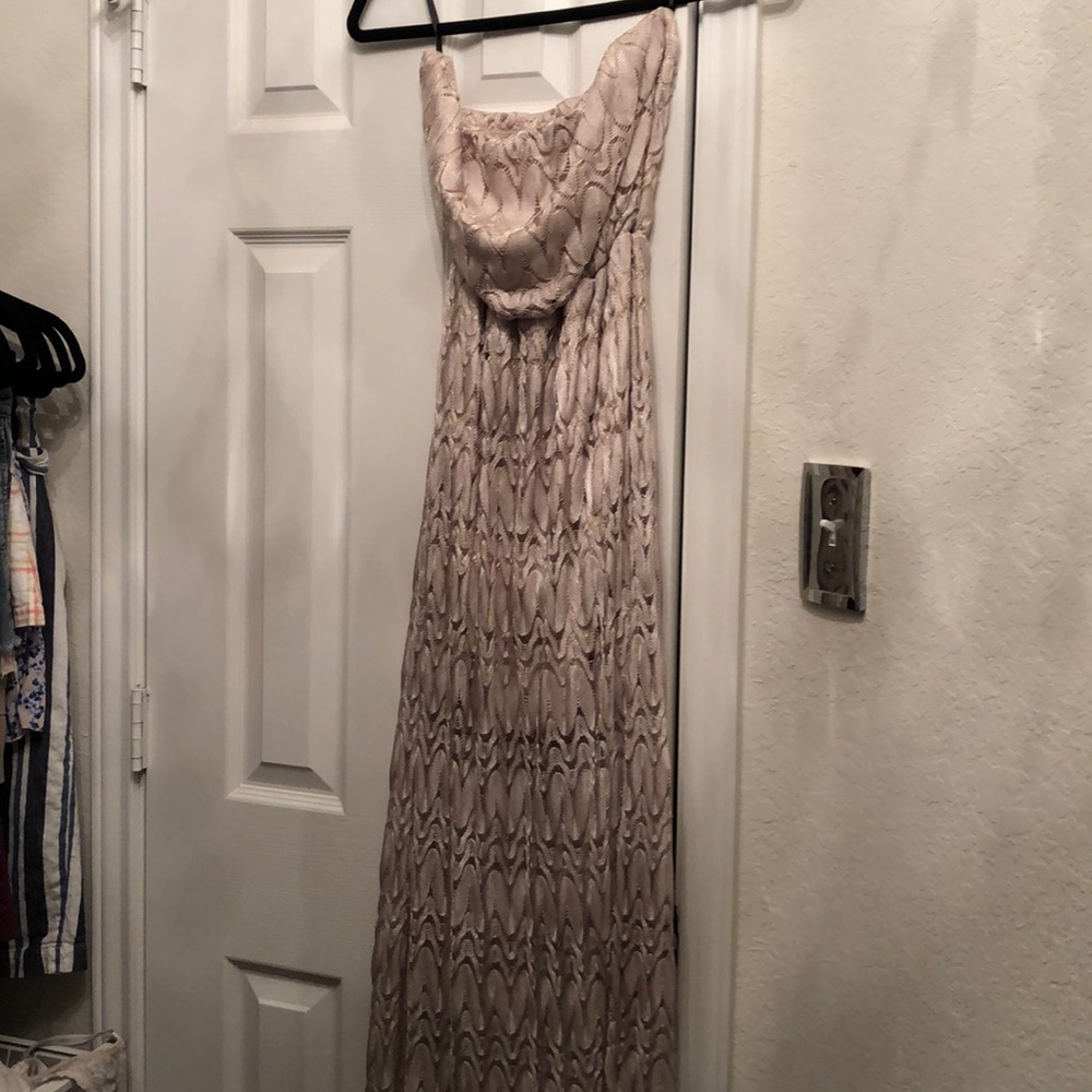 Nude Maxi dress